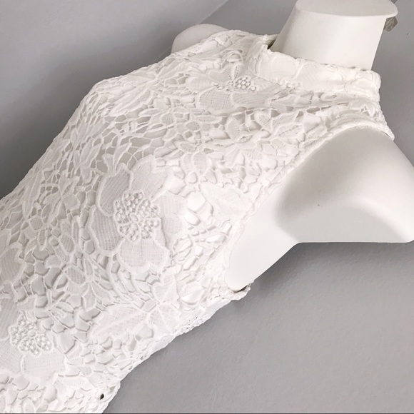 ASTR the Label White Samantha High Neck Dress • M - Picture 4 of 7